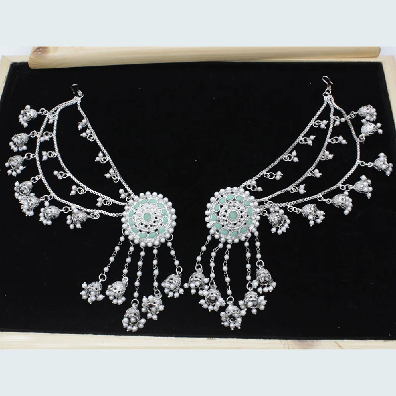 drop earrings for women-JCM Jewellery Silver Plated Kanchain Earrings