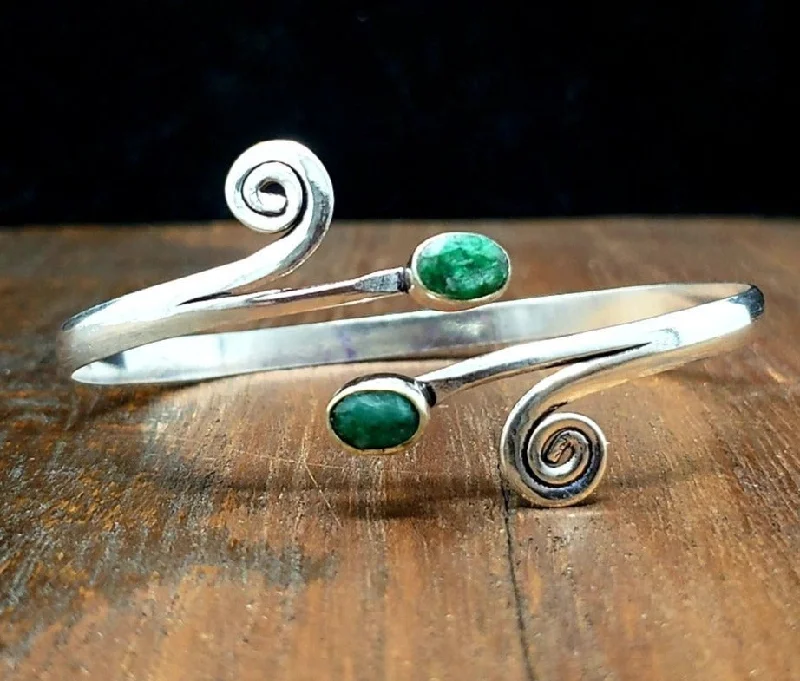 stackable bangles for women-Winds of Adventurine Bracelet