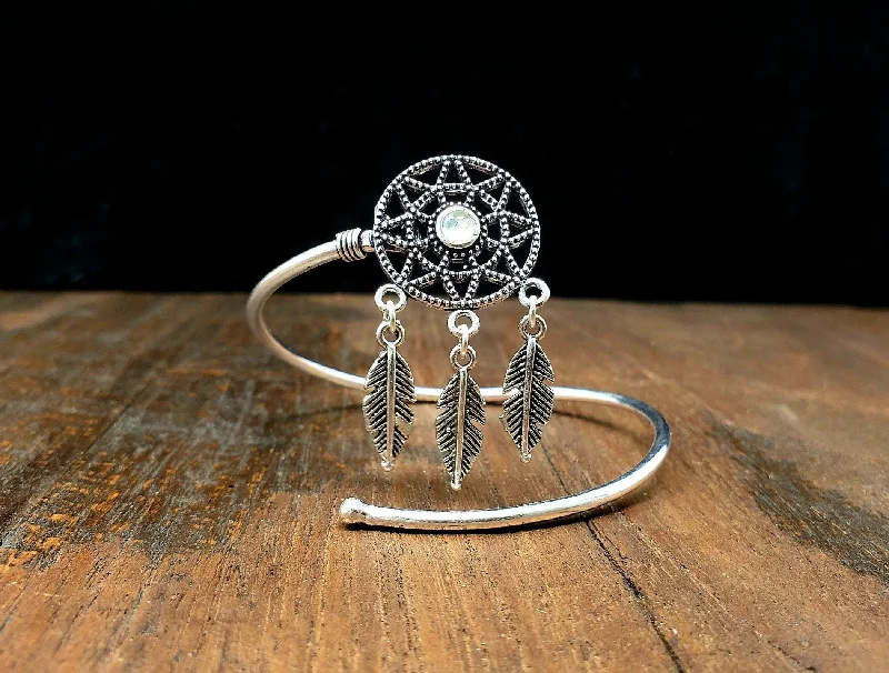 unique bracelets for women-Dreamcatcher Bracelet with Moonstone