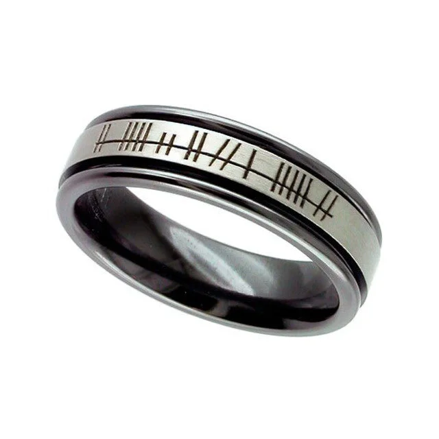 elegant emerald engagement rings for women-Zirconium Ogham Love Forever Ring - 4017RBSE