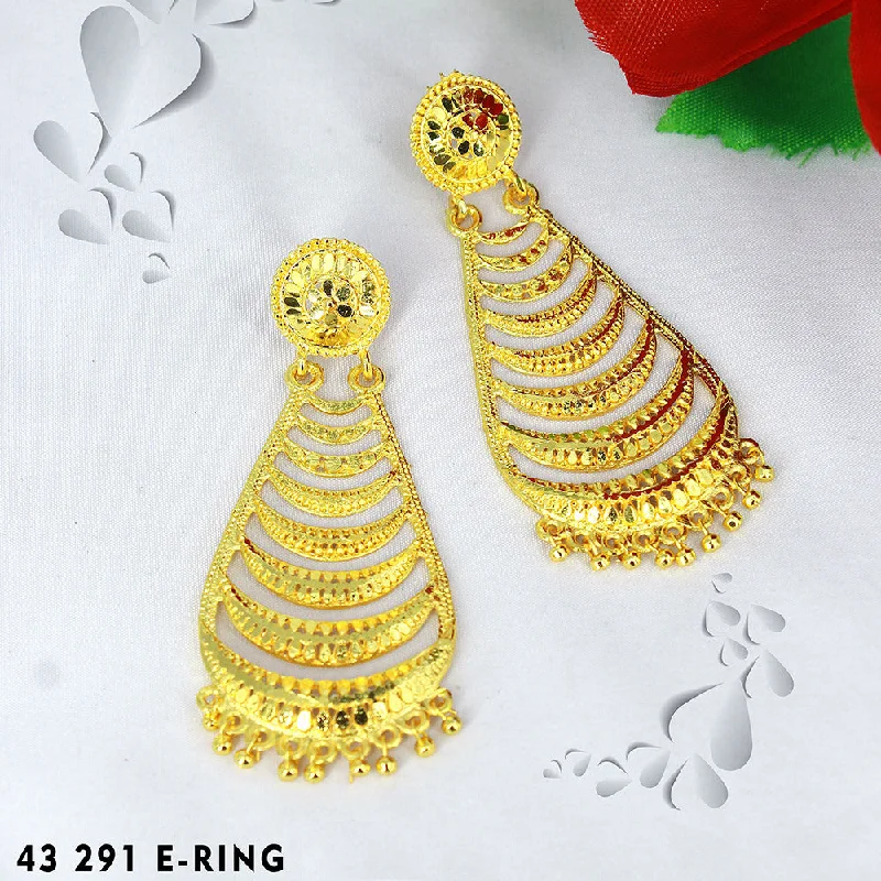 crystal stud earrings for women-Mahavir Dye Gold Dangler Earrings