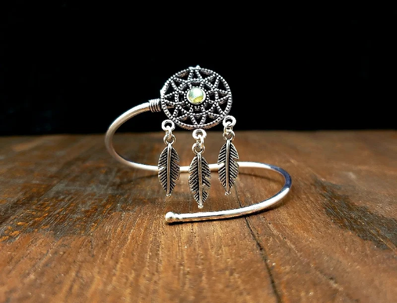 stackable bangles for women-Dreamcatcher Bracelet with Labradorite