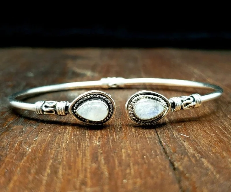 crystal bangles for women-Moonstone Mystic Bracelet