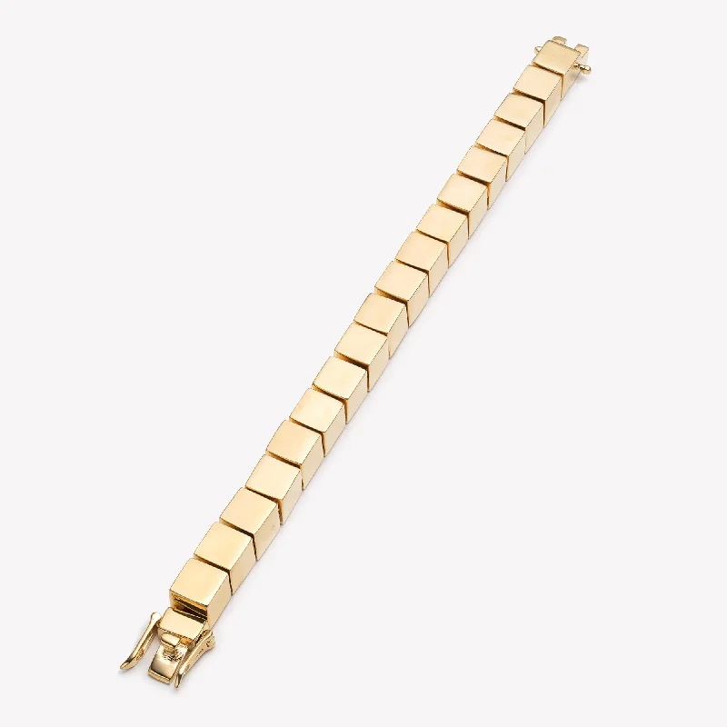 gold bangles for women-CUBE BRACELET