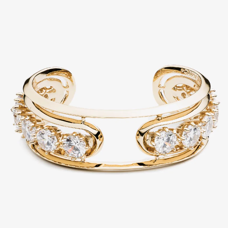 trendy bracelets for women-ESTATE CUFF BRACELET