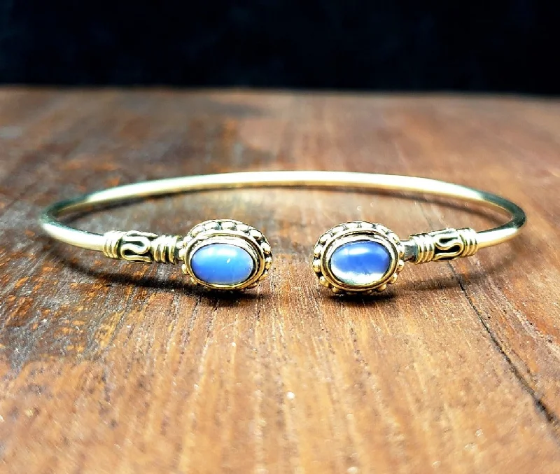 gold bangles for women-Simple Opalite Bracelet