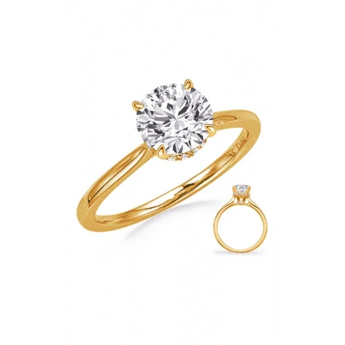 S Kashi & Sons Halo - Hidden Engagement Ring EN8344-125YG