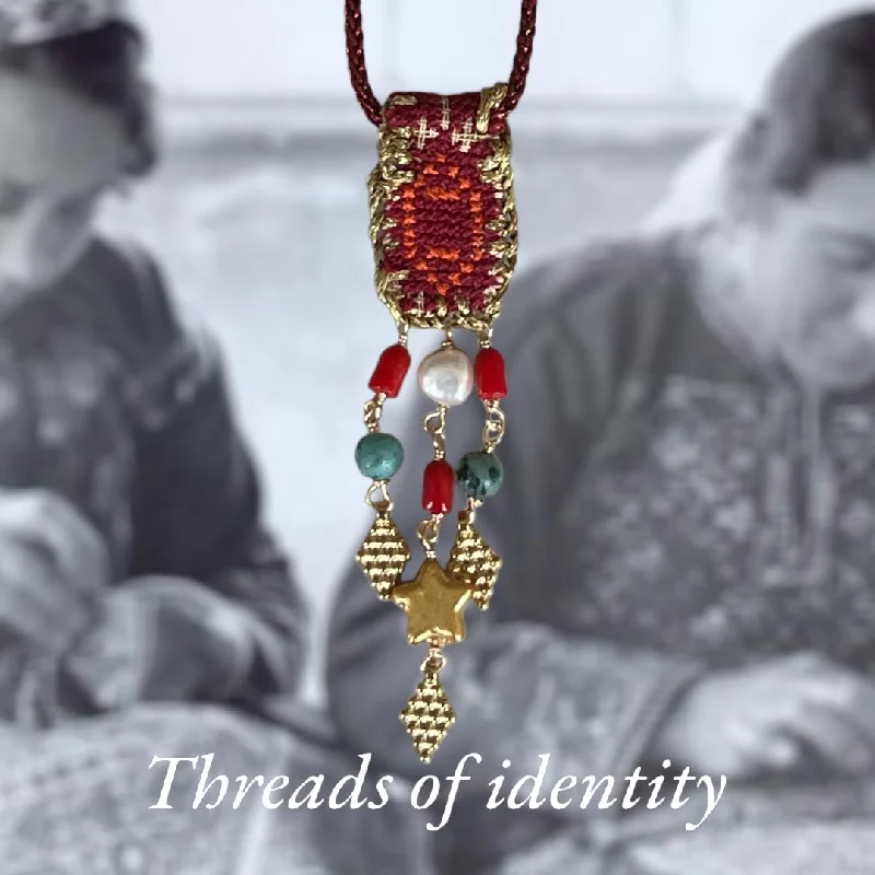 unique necklaces for women-Threads of identity necklace