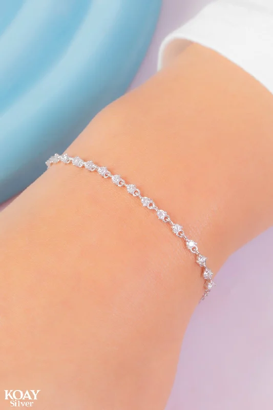 charm bracelets for women-Zircons Bracelet (010-Zircon)