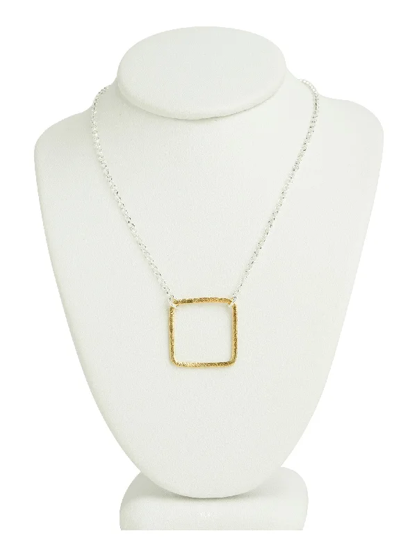 designer necklaces for women-Medium Square Necklace