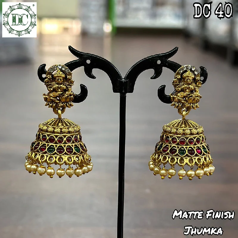 elegant drop earrings for women-Diksha Collection Gold Plated Jhumki Earrings