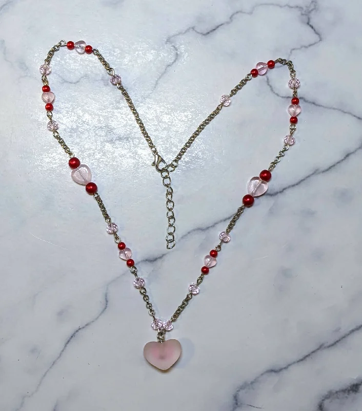 custom necklaces for women-Chunky Heart Necklaces