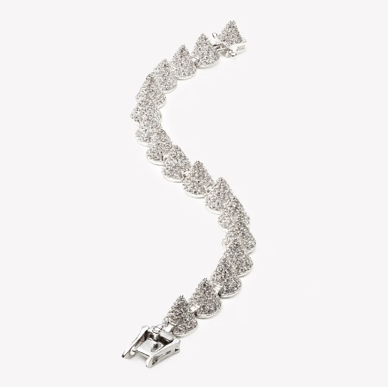 luxurious bracelets for women-PAVÉ CONE BRACELET