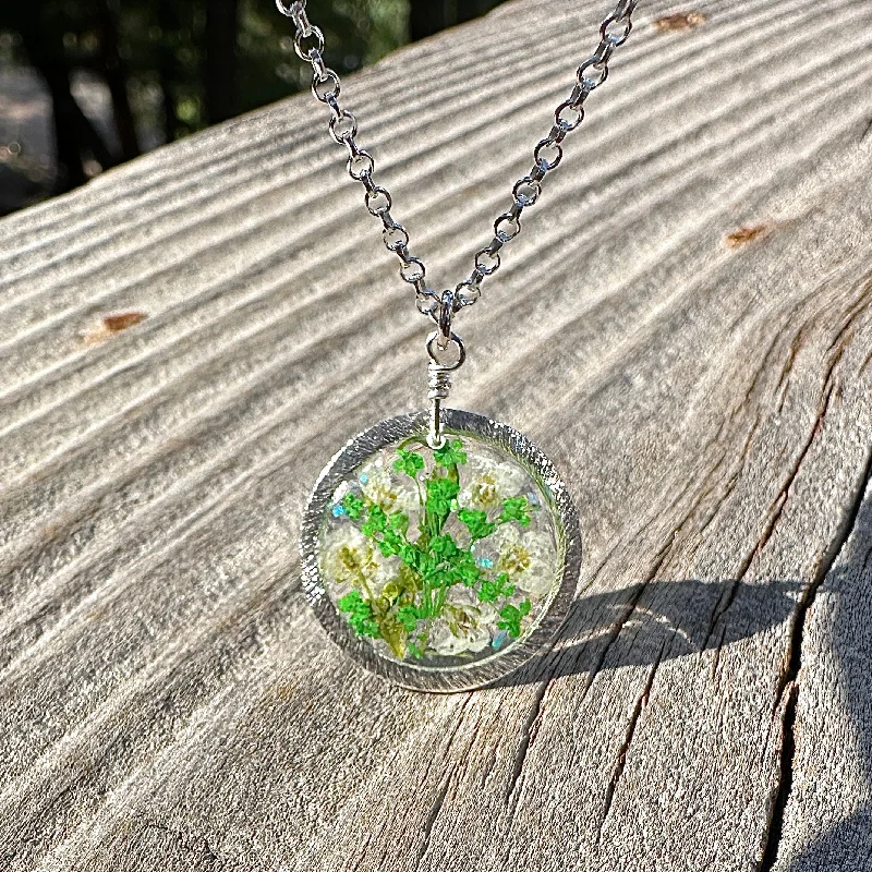 crystal necklaces for women-Green Botanical Garden Necklace - BG 206