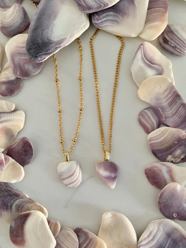 elegant necklaces for women-Wampum Pendant Necklace