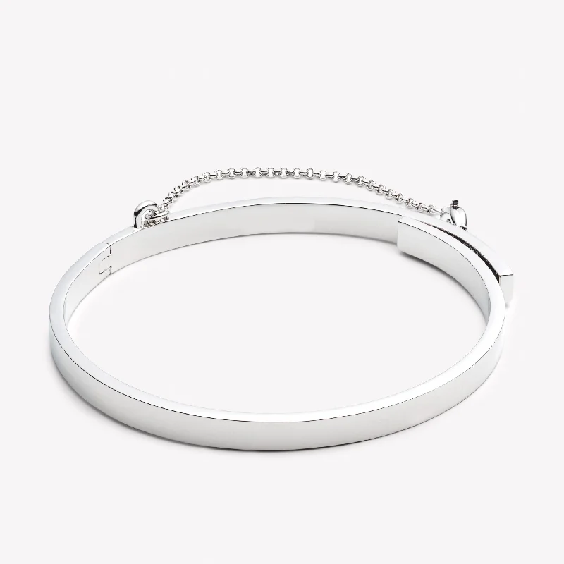 luxury bracelets for women-THIN SAFETY CHAIN BRACELET