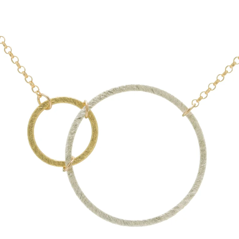 minimalist necklaces for women-Abstract Circles Necklace