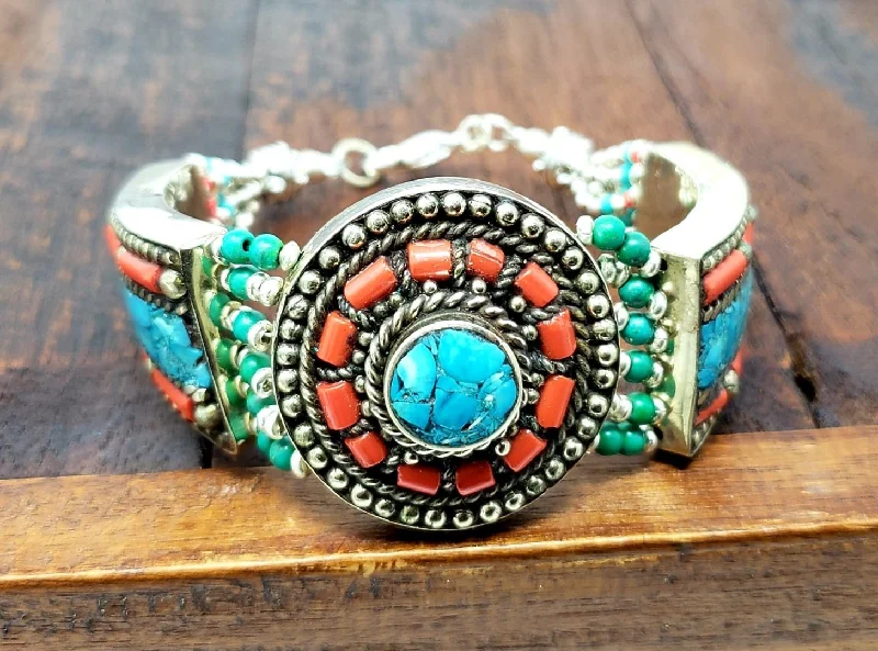 stackable bracelets for women-Tibetan Cho-Ten Bracelet