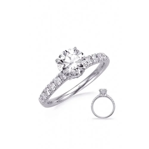 S Kashi & Sons Halo - Hidden Engagement Ring EN8394-1WG