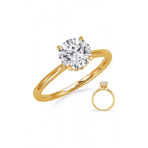 S Kashi & Sons Halo - Hidden Engagement Ring EN8344-15YG