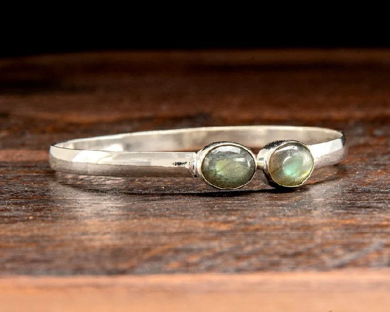 silver bracelets for women-Labradorite Chennai Bracelet