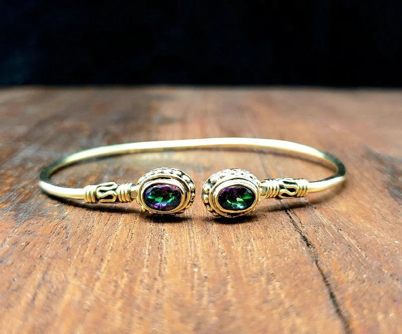 bangle bracelets for women-Simple Mystic Topaz Bracelet