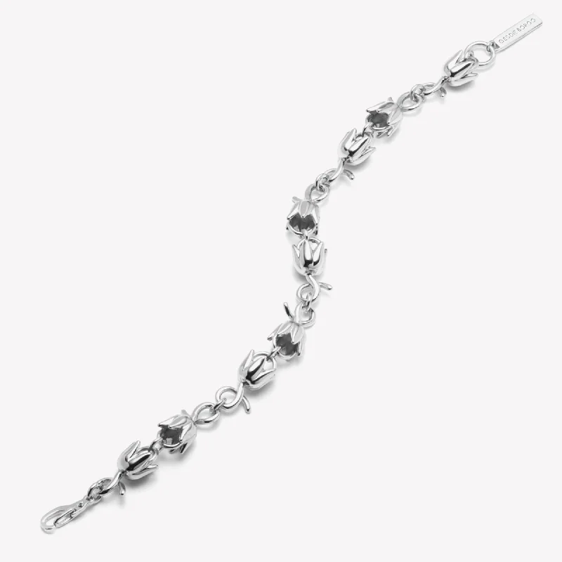 cute bangles for women-LILY OF THE VALLEY LINK BRACELET