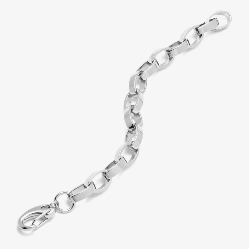 adjustable charm bracelets for women-ELLIPSE LINK BRACELET