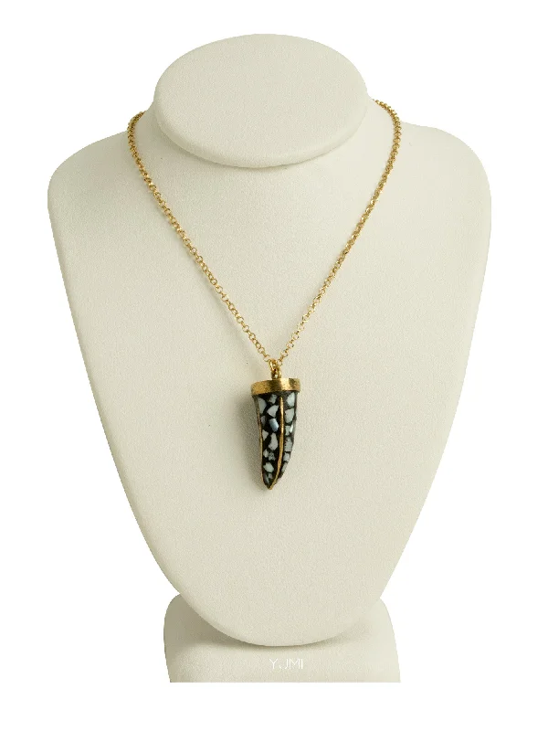 cute pendant necklaces for women-Tusk Treasure Pendant Necklace