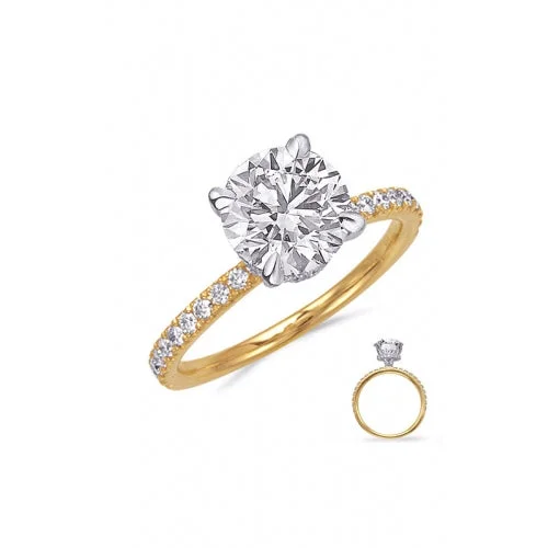 S Kashi & Sons Halo - Hidden Engagement Ring EN8405-75YW