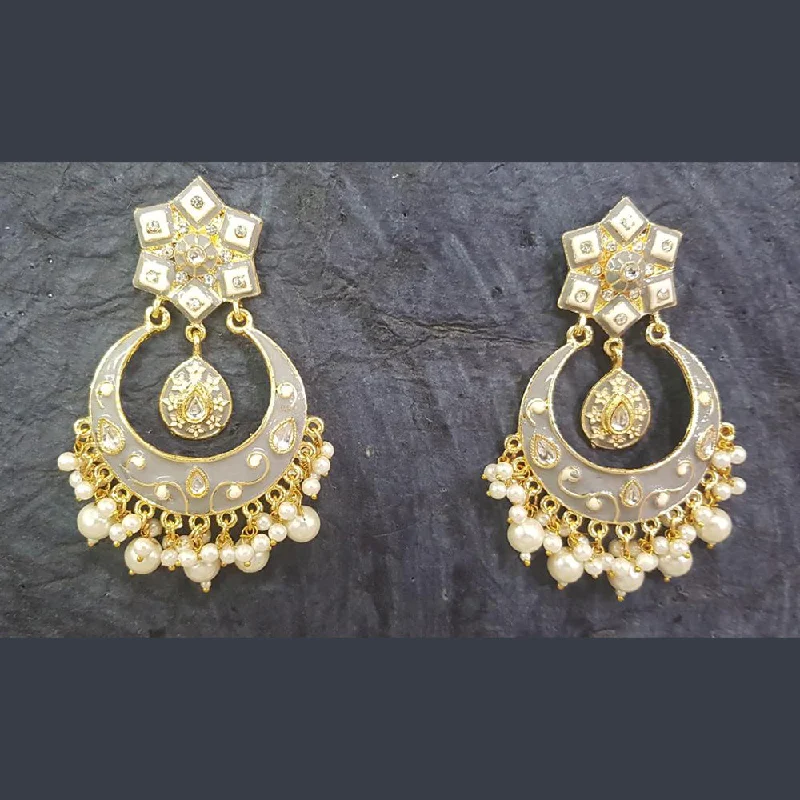 stud earrings for women-Shreeji Gold Plated Dangler Earrings