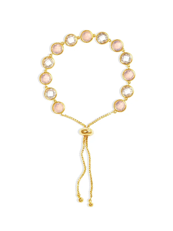 chic bangles for women-Blush Pink Opal Bracelet