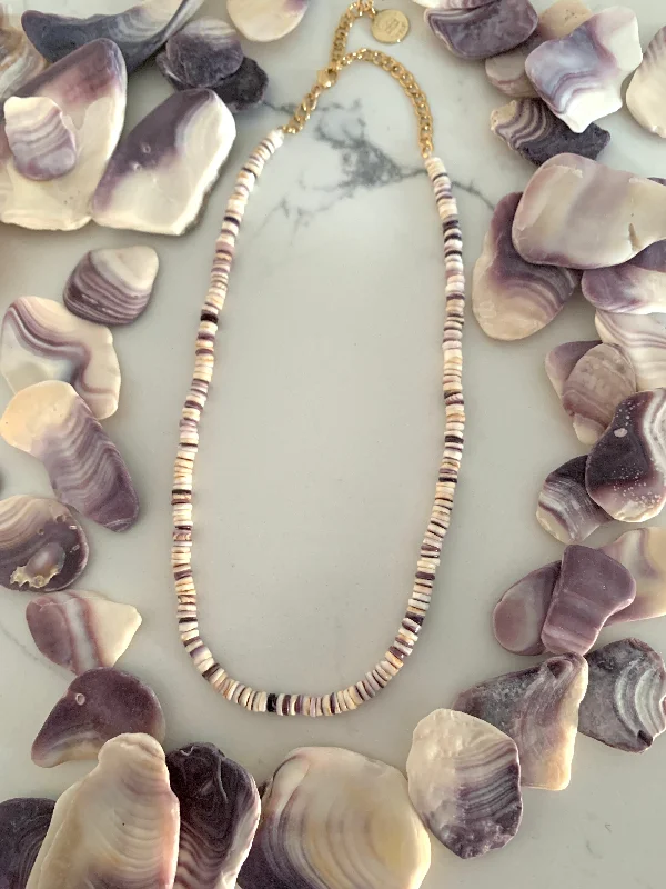 delicate necklaces for women-Wampum Keishi Shell Necklace