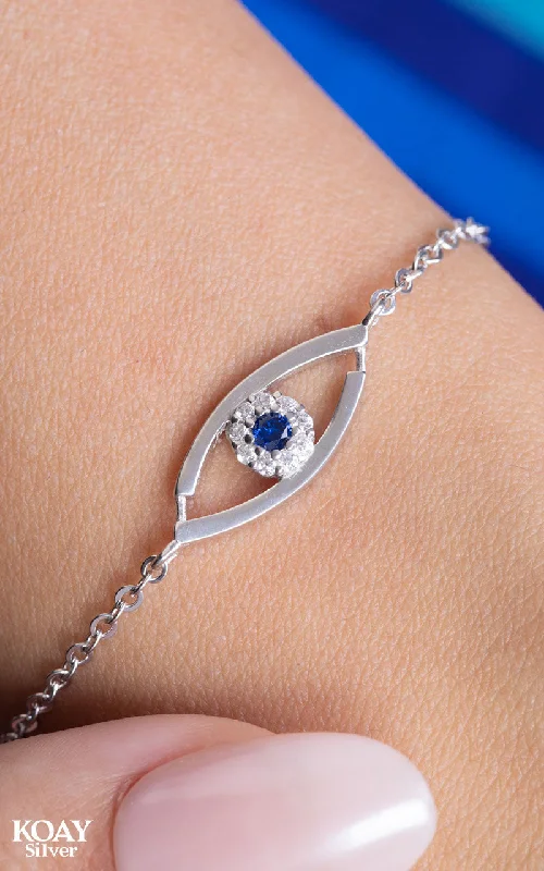 bangles with diamonds for women-Blue Eye Bracelet (02)