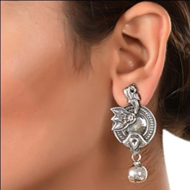 fashion dangle earrings for women-Silver Mountain 925 Sterling Silver Dangler Earrings