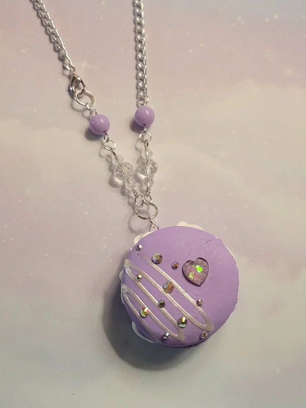 cute pendant necklaces for women-Yummy Kawaii Macaron Necklace