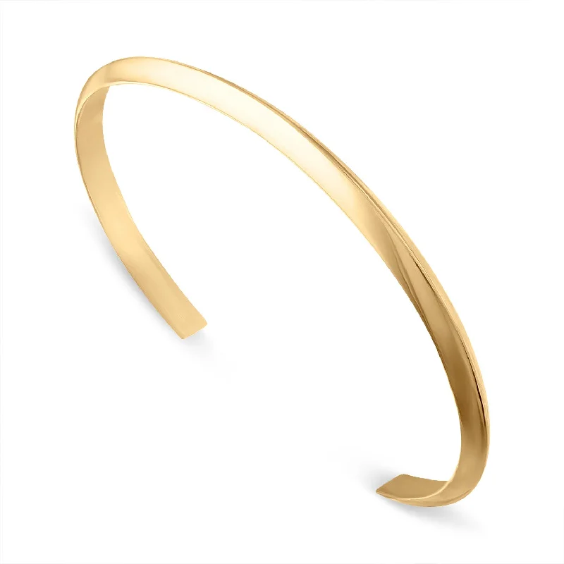 classic cuff bangles for women-Knife Edge Cuff