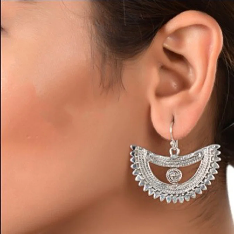 luxury crystal earrings for women-Silver Mountain 925 Sterling Silver Dangler Earrings