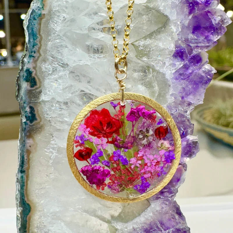 chunky necklaces for women-Botanical Garden Necklace - BG 197