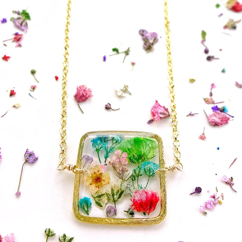 elegant gold necklaces for women-Botanical Garden Necklace - Style BG14