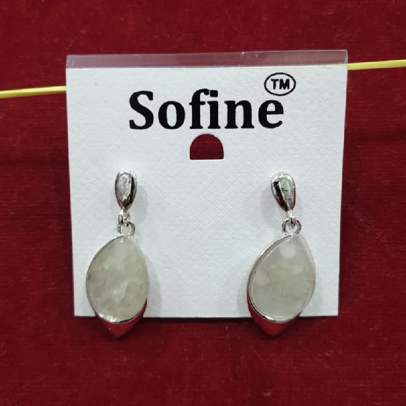 minimalist earrings for women-Sofine Silver Plated Stud Earrings