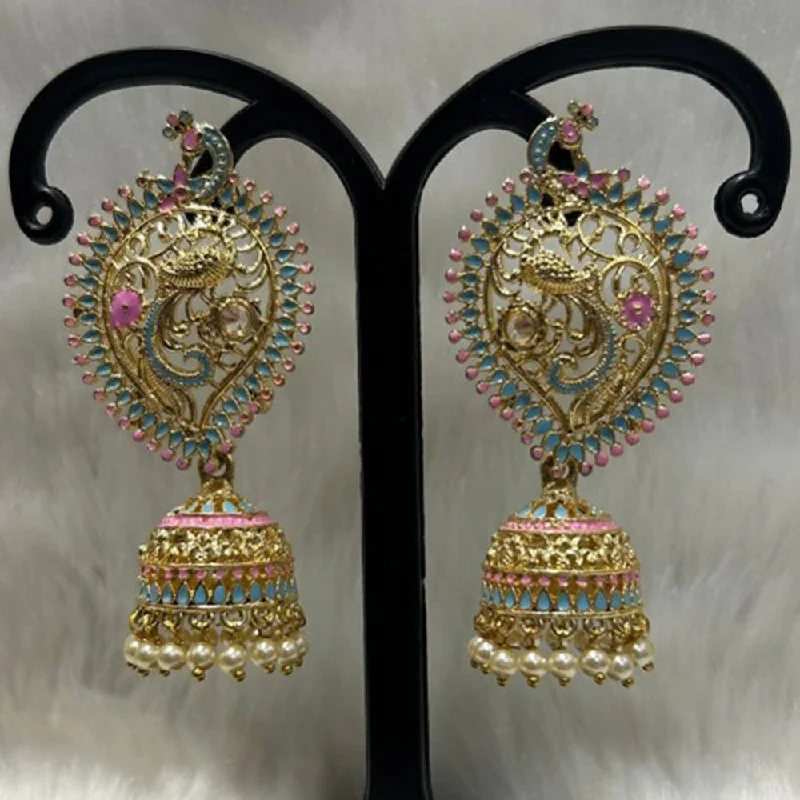 simple hoop earrings for women-Infinity Jewels Gold Plated Jhumki Earrings