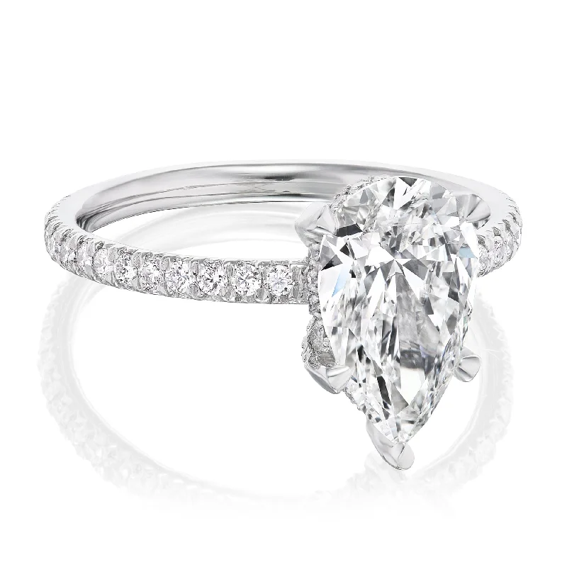 Pear Shaped Engagement Ring