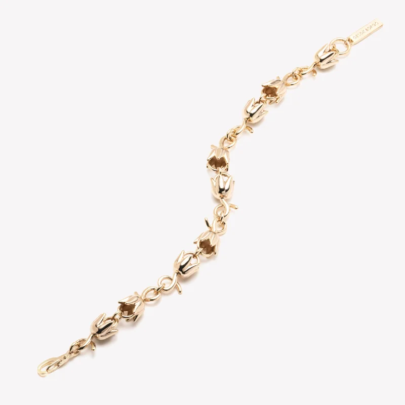 luxurious bracelets for women-LILY OF THE VALLEY LINK BRACELET