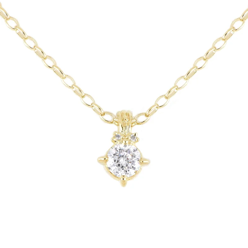 trendy gold necklaces for women-Diamante 2 Carat Necklace