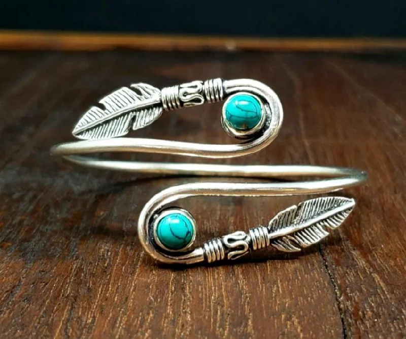 bracelets with charms for women-Turquoise Wings of a Feather Bracelet