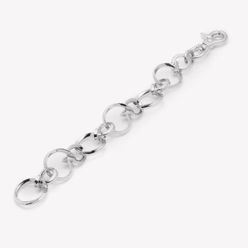 luxurious bracelets for women-CURLED LINK BRACELET