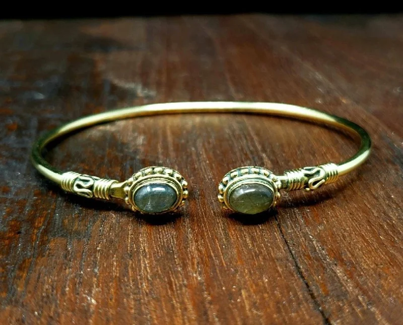 double bracelets for women-Simple Labradorite Bracelet