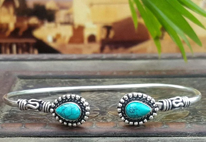 trendy bangles for women-Turquoise Mystic Bracelet