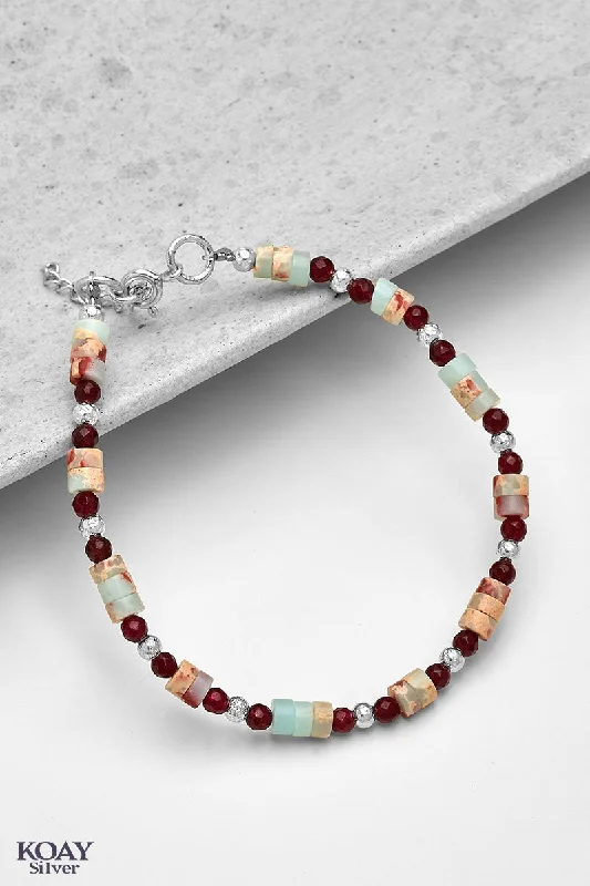 exclusive gold bracelets for women-Jasper stone Bracelet